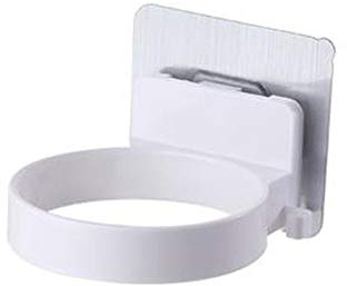 REYG Rimovibile Senza Trapano Porta-phon Portaoggetti A Parete Organizzatore per Asciugacapelli Accessori Bagno Perfetto,White