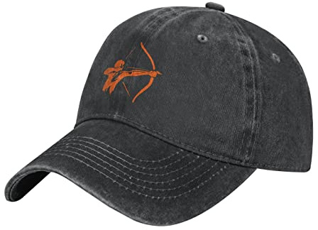 Donna Uomo Hip Hop Cappello l'Uomo Si Esercita nel Tiro con L'Arco Cappellino da Baseballberretto Protezione Solare Berretto da Baseball Regolabile Cappello da Sole per Estivo Campeggio Caccia