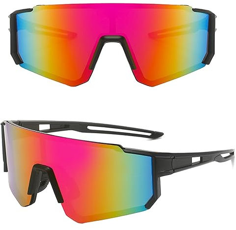 MUSELK Sport Sonnenbrille Herren Damen, Schnelle Brille Fahrradbrille Sunglasses Polarisierte Sonnenbrille für Outdooraktivitäten MTB Rennrad Radfahren Biking Ski mit UV400