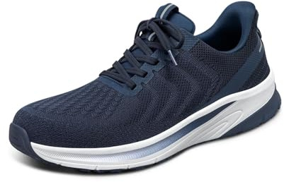 Orthofeet Men's Orthopedic Hands-Free Tilos Slip-On Sneakers, Navy, Size 11.5