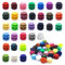 Jiujuda9 Verrouillage de cordon en plastique - 32 couleurs assorties, bouchons à ressort à double trou pour cordons de serrage, lacets, paracorde, vêtements et sacs à dos