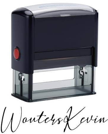 ROSEEKA Self-Inking Signature Stamp – Custom Name/Initials Design with 6 Color Options, Perfect for Legal Documents, Checks, Papers