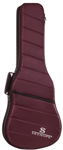 Ukulele gig väska Gitarrväska Vattentät Oxford Vadderad 36-41 Tum Flerfärgad 1 st(Wine Red,36/37 inches)