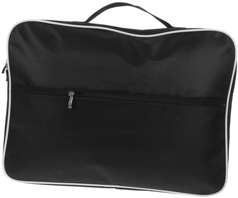 Toyvian Portable Black Polyester Lyre Harp Carry Bag with Comprehensive Protection for Thumb Piano and Lyre Storage Suitable for Music Instrument Transport