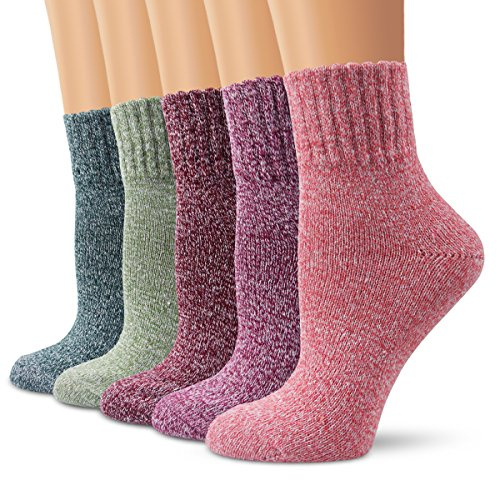 Moliker Lana Calcetines, Calcetines de mujer Calcetines de invierno Vintage Suave Calcetines calientes por invierno
