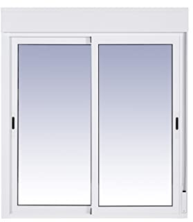 Ventanastock Aluminio 1200x1355 Corredera con Persiana de PVC 2 Hojas