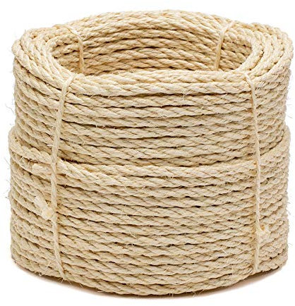 La Cordeline Corde Sisal Naturel Ø 6 mm 50 m - Arbre à Chats, Jardin, Bricolage, Corde décoration