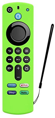 MAKAA Funda de Silicona de Mando Distancia para Stick 4K 3Rd Gen 3Rd GeneracióN Funda Protectora Antideslizante de Mando Distancia (Verde)
