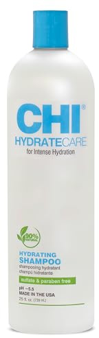 CHI HydrateCare - Hydrating Shampoo 25 fl oz- Balances Hair Moisture and Superior Protection Against Damage and Hair Breakage
