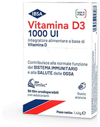 Ibsa VITAMINA D3 1000UI 30FILM, 1.43 grammo, 1