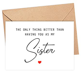 The Only Thing Better Than Having You As My Sister ...Is Our Baby Having You For An Auntie - Pregnancy Announcement Greeting Card - Sister Card - We're Pregnant Card - Mother's Day Gift