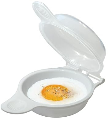 Trenton Gifts Microwave Egg Cooker/Poacher - Easy Scrambled Omelet Maker & Breakfast Cookware - Quick and Convenient Egg Cooking Solution - ONE COOKER