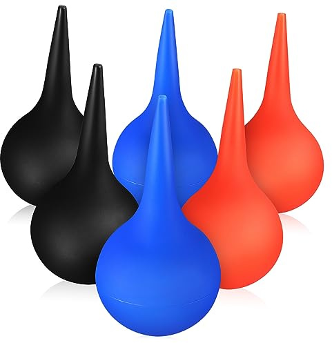 FOYTOKI 6 St Öronkula Gummi 60ml Öronspruta Tvätta Öronbollen Öronspruta i Mjuk Gummi Öron Glödlampa Boll För Öronsköljning Öronrengöring Sudd Bebis En Kropp Remover
