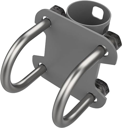 Accwork Support Starlink pour mât d'antenne Starlink - Support de tube réglable en forme de U - Support Starlink - Pour balcon et camping-car - Système de support pour Satellitena