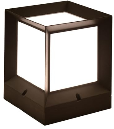 Farol Pie Sobremuro Exterior Luz de pilar de puerta exterior impermeable Luz Moderna de Aluminio for Postes Valla Cubierta Paisaje Exterior Columna Lámpara for Superficie Plana Patio Jardín(Size:15*19