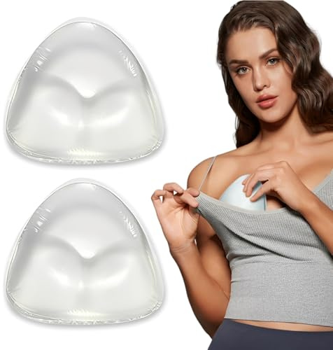 GXGM Coussinets Soutien-Gorge Adhésifs Amovibles Volumateurs Silicone Push Up pour Maillot de Bain & Bikini - Rembourrage Confortable, Invisible