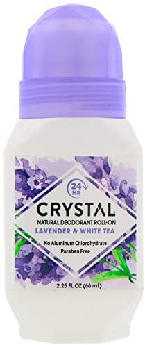 Crystal Body Deodorant, Natural Deodorant Roll-On, Lavender & White Tea, 2.25 fl oz (66 ml)