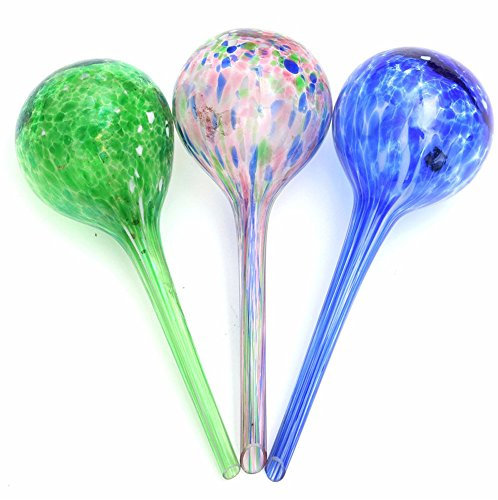 3 boules d'arrosage autonomes pour plantesAsentechUK® - En verre - Goutte à goutte (couleur aléatoire)