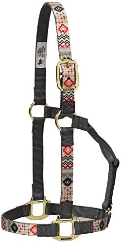 Weaver Leather Nylon Crimson Aztec Non-Adjustable Halter, Small