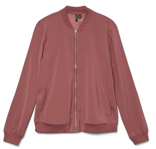 Vero Moda Vmcoco L/S Bomber Ga Noos Giacca, Marrone Rosa, XS Donna