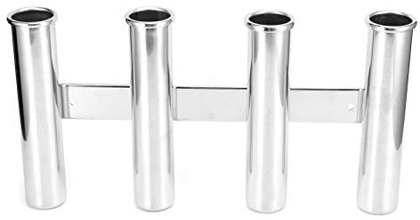 KIMISS 4 Tube Fishing Pod Rack Edelstahl Wandmontage Seitlich Montiert Rutenhalter Angelrute Pod Stangenhalter für Marine Yacht Boot
