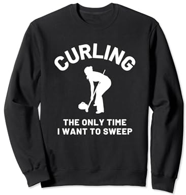 Women's Curling Stone Curling Broom Winter Sports Curling Sweatshirt