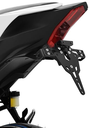ZIEGER Pro Motorrad kurzer Kennzeichenhalter Kennzeichenträger Nummernschildhalter (kompatibel mit Yamaha YZF R7 Baujahr 2021 bis 2023)