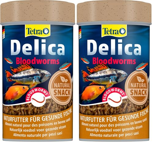 Tetra - Nourriture pour Poisson - Delica Larves de Moustiques Rouges - 2 x 100ml - 0.03kg