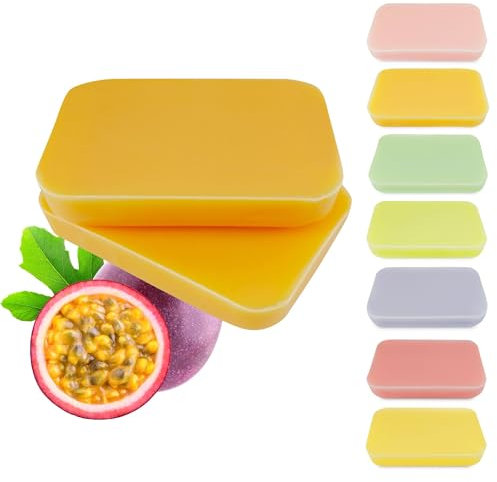 isabellenails Paraffinwachs mit 13 DUFTRICHTUNGEN | Paraffin Wax Wärmebad Paraffinwachsblöcke für Hände und Füße, Trockene Haut, Steife Muskeln - 2x500 ml (Maracuja)
