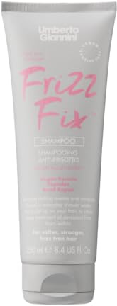 Umberto Giannini Frizz Fix Shampoo for Dry & Damaged Hair with Vegan Keratin Bond Repair - Sulphate Free and 94% Natural 250ml