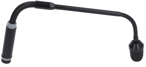 Micrófono DJ, Micrófono Dinámico XLR Profesional de Cuello de Cisne para Aplicaciones Vocales, Escenario, Sala de Conferencias, Bar