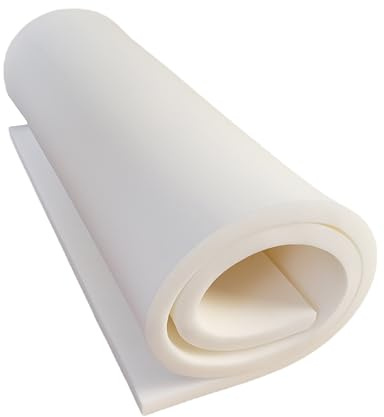 All4All Gommapiuma per Imbottitura - Materasso - Spugna per Divani, Divani Seduta- Alta Densità - 80x200x3cm - Medio-duro D 25/44