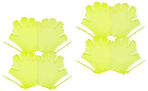 BESPORTBLE 8pcs Boy Girl's Swimming Gloves Diving Auxiliary Gloves Swim Training Mitten Comfortable Silicone for Boys and Girls