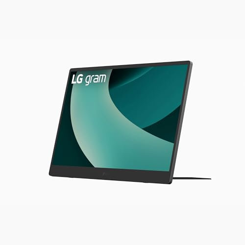 LG gram +View 17MT70, 17 Zoll Portable Monitor, 16:10, WQXGA 2.560x1.600, DCI-P3 99%, 350 cd/m² Helligkeit, USB Typ-C