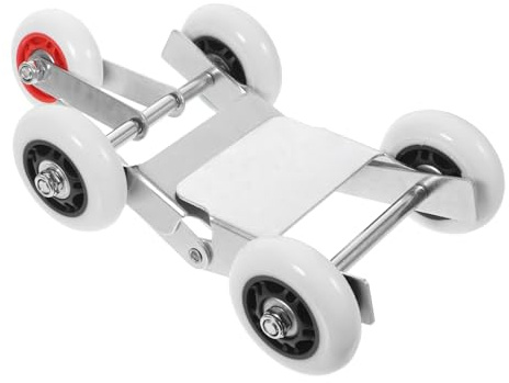 Cabilock Rueda Giratoria para Automóviles Patín para Neumáticos Transportador De Vehículos Rodante Acero Recubrimiento Polvoso Fácil De Instalar Antideslizante Resistente Corrosión