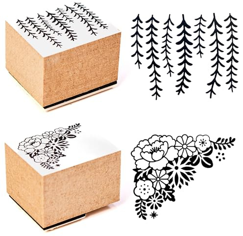 Artline Kawaii Rubber Stamp (Plant Print) Set of 2
