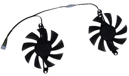 SHUAPOZ 2 Pezzi, Passo di Montaggio 98 mm, Diametro 85, Ventola per Scheda Grafica, T129215SU, dissipatore GPU per PELADN RX 580 8G per RX6600M