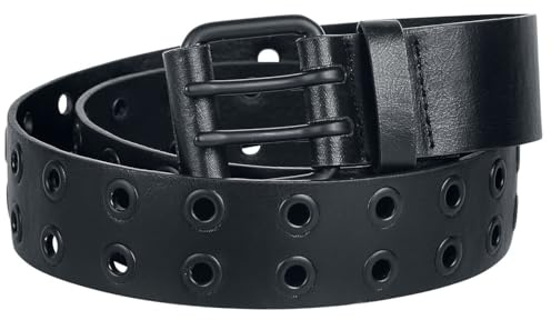 Black Premium by EMP Unisex Cinturón negro con remaches Standard