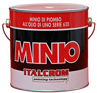 italcrom 2 lt anticorrosión al Minio de plomo al aceite de lino Serie 620 para hierro madera Barcos profesional