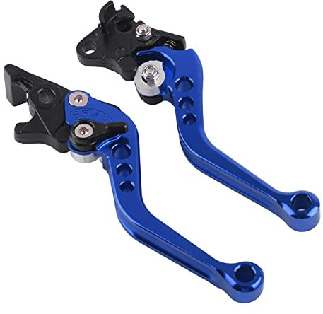 Maniglia della Leva del Freno a Tamburo Frizione Coppia di 22mm 7/8in Alluminio per la Maggior Parte dei Motorini di Motocicli(Blu)