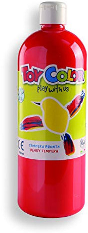 Toy Color Tempera Paint | Red | 1000 ml | Washable Paints for Kids | Poster Paint