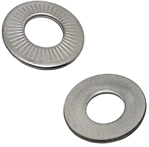 M12 304 Stainless Steel Belleville Spring Disc Washer Steel Skid-Proof Flat Gasket Steel Loosening-Proof Washer(10pcs)