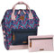 CABAIA - Sac à Dos Adventurer Honfleur - Medium 18L - Déperlant - Compartiment Ordinateur Portable 13-2 Poches - Certifié Vegan - Sac Voyage, Affaires, École pour Homme et Femme - Violet
