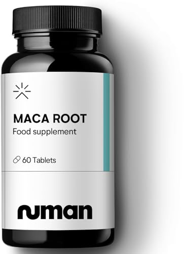 Numan Maca Root Capsules - 2500mg | 10:1 Peruvian Maca Root Extract for Men | Natural Botanical Support | Used by the Ancient Inca | Vegan, Made in the UK, 1M of Supply