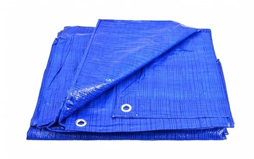 BK SHOP Lona protectora Impermeable | Lona de tela 10 x 15 m | Lona impermeable azul | Lona de protección 50 g/m2 | Lonas para el jardín | Lonas de tela para muebles de jardín impermeables | Lona de