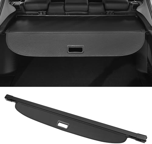 Motoforti Cache-Bagages Rétractable Pour Coffre De Voiture Pour Land Rover Range Rover Sport 2006-2013, Écran De Sécurité Pour Bagages De Coffre, Toile, Fibre De Carbone Noire