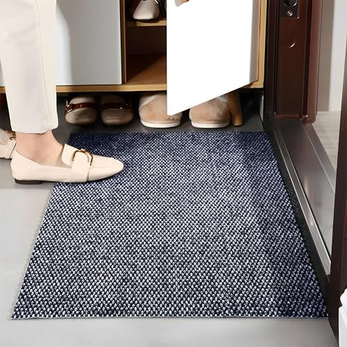 XSQD Door Mats Indoor and outdoor, Sole Dust Removal Floor Mat, Edgeless Cropping Entrance Carpet, Absorbent Anti Slip Rubbing Foot Mat, Suitable for Dog Mats for Muddy Paws, Door Entrance 40 * 60cm