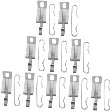 NULYLU 20pezzi Clip e Distanziatori Per Cavi Termici Ganci Fissaggio Per Grondaie e Riscaldatori Installazione Facile e Sicura Per Cavi Di Riscaldamento Su Tetti Piani e Inclinate