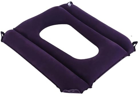 GEDRACKPMYN Cuscino gonfiabile anti-decubito con foro, cuscino gonfiabile ad aria con pompa, adatto per sedia a rotelle, WC e cura del letto, cuscino gonfiabile per sedia a rotelle
