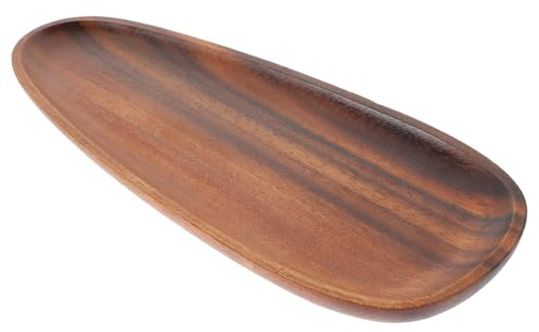Holibanna Bandeja De Almacenamiento De Llaves y Joyas De Madera Irregular, Tamaño Pequeño, Multifuncional, para Baño y Tocador, Decoración De Entrada, Set De 3 Unidades